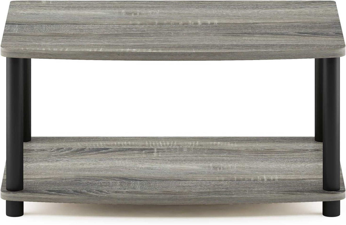 Turn-N-Tube 2-Tier Printer and TV Stand French Oak Grey Black