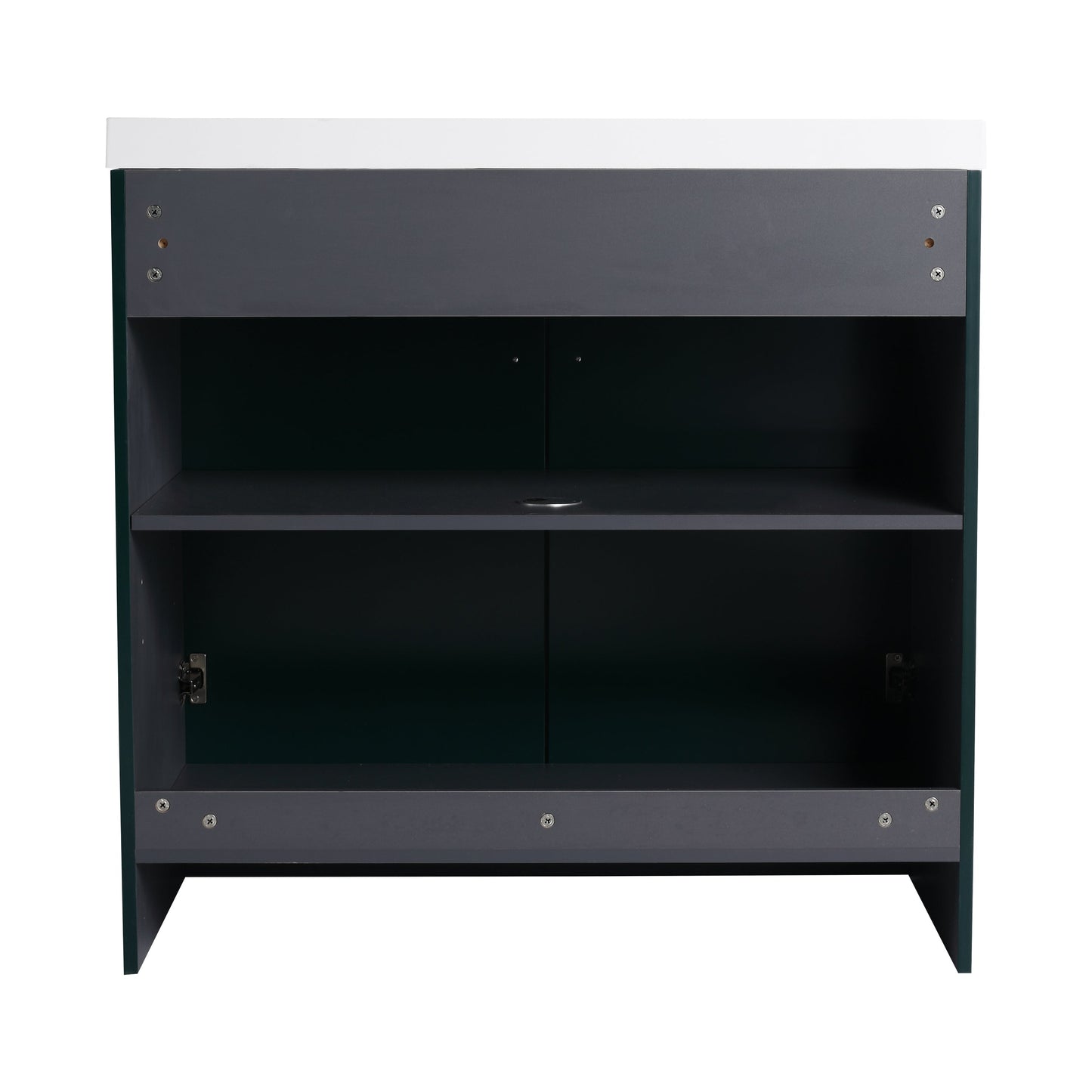 36" Freestanding Bathroom Vanity with 2 Soft-Close Cabinet Doors