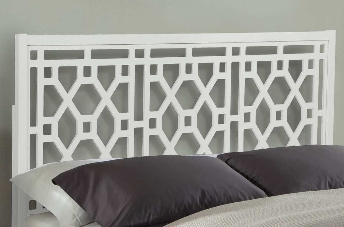 Tabor Chippendale White Headboard