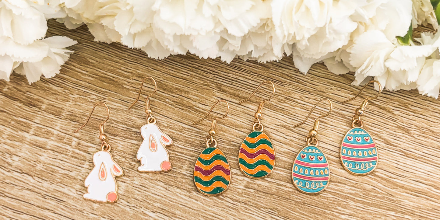 Adorable Easter Earring Set - Set of 3