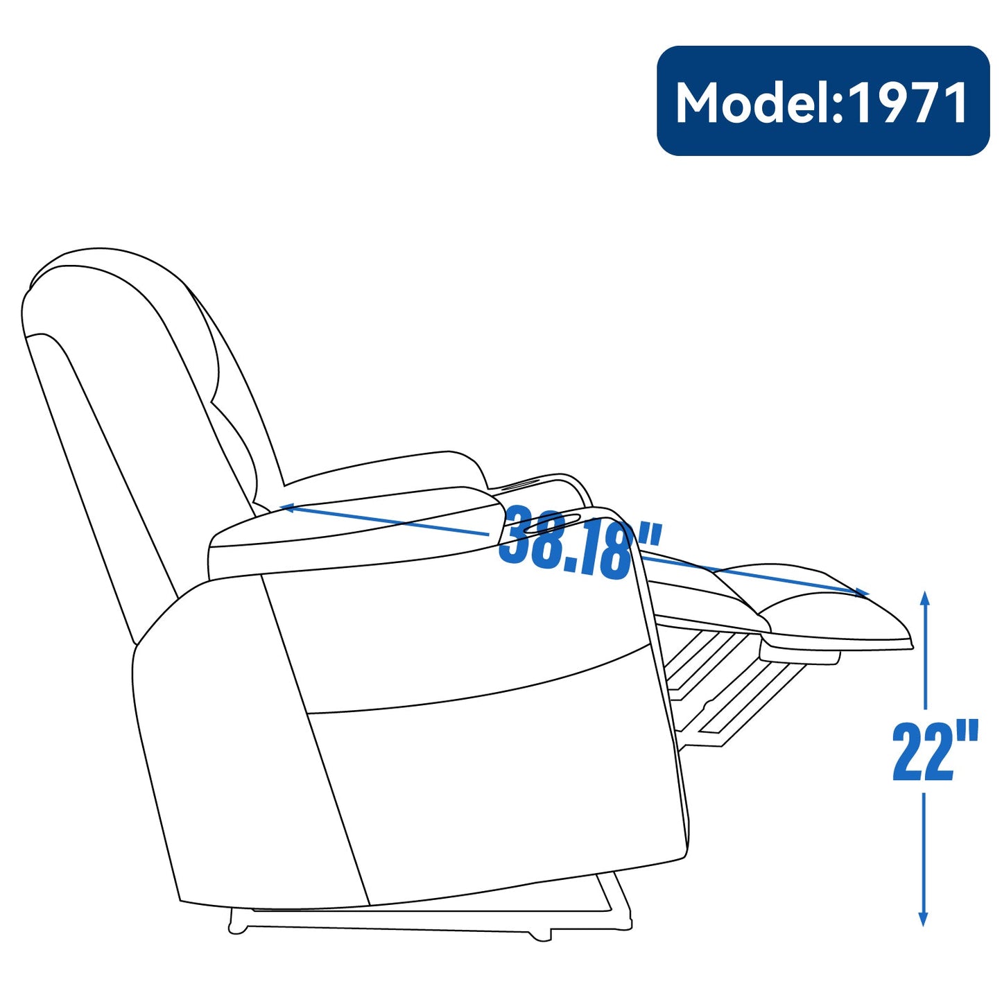 Power Lift Recliner Chair with Massage and Heat for Elderly, Overstuffed Wide Recliners, Heavy Duty Motion Mechanism with USB and Type C Ports, 2 Steel Cup Holders, Khaki