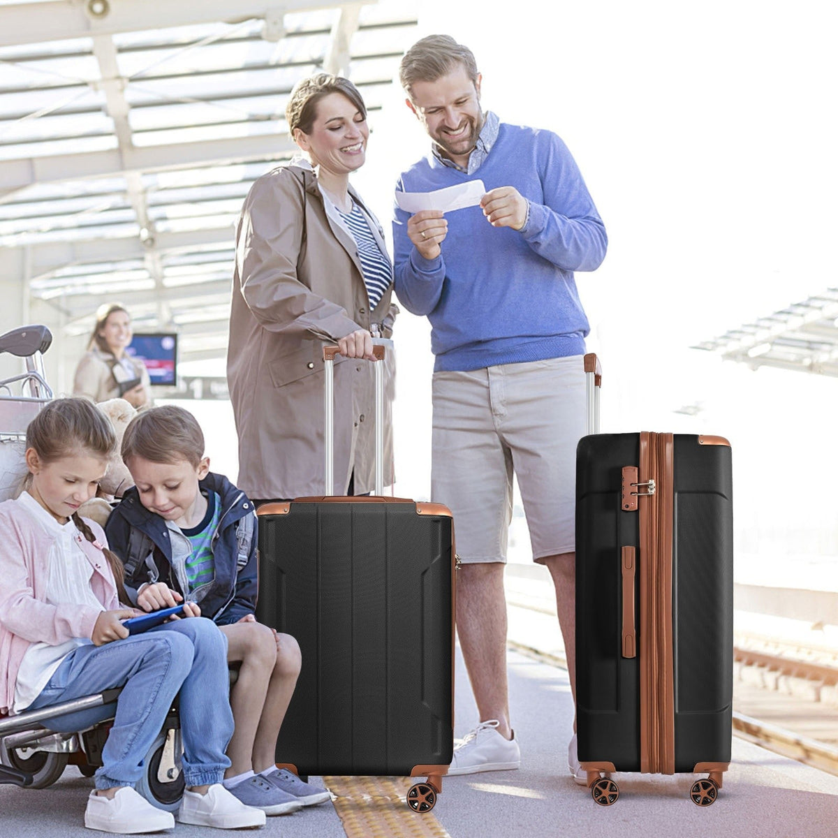 24 Inch Lightweight Durable ABS Hardshell Luggage