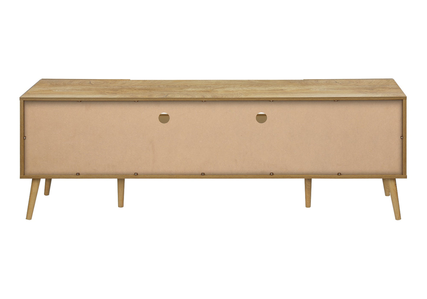 Tv Stand, 72 Inch, Console, Media Entertainment Center, Storage Drawer, Walnut Laminate, Mid Century, Modern
