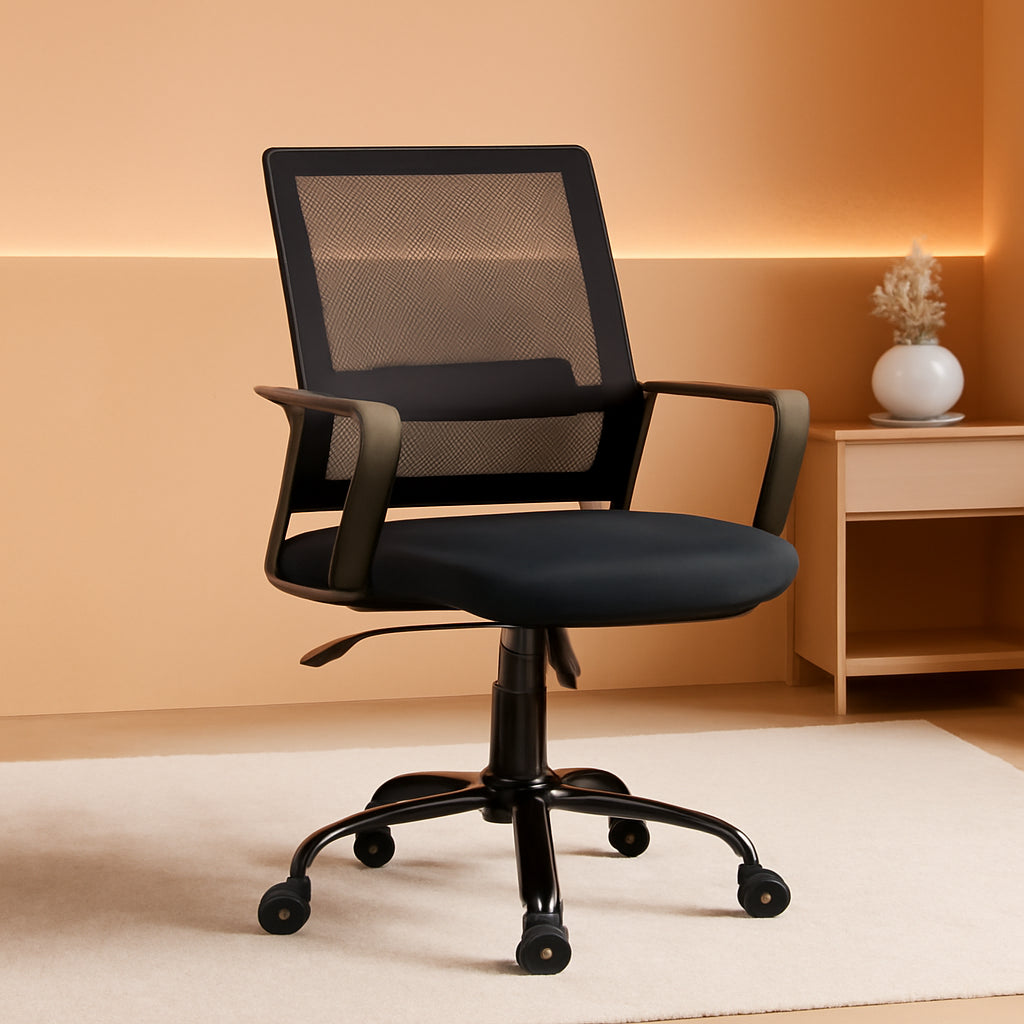 Ergonomic Mesh Office Chair With Lumbar Support Adjustable