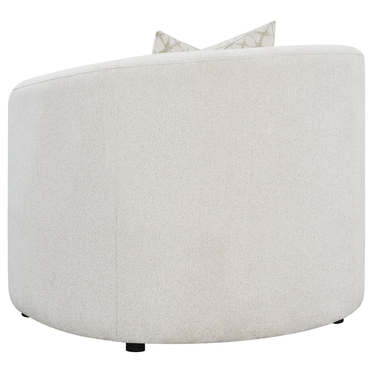 Rory Latte Sloped Arms Chair with Pillow