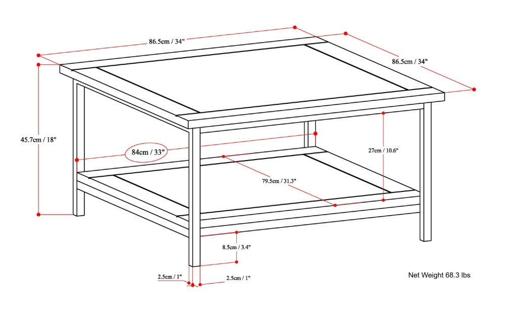 Skyler Square Coffee Table