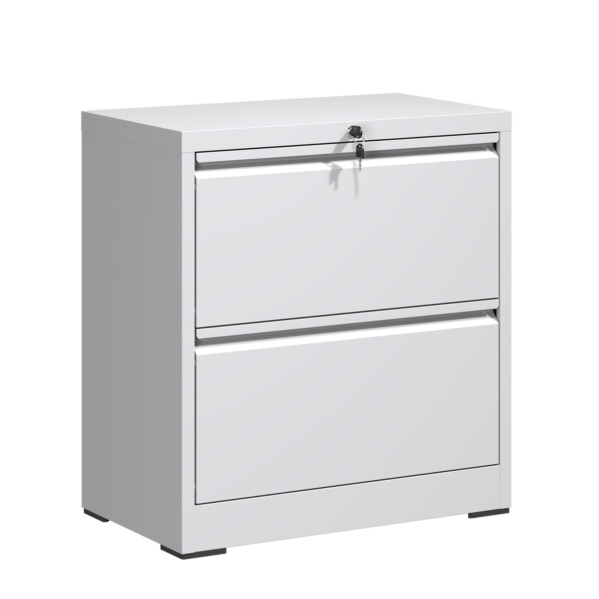 2 Drawer Lateral File Cabinet with Lock