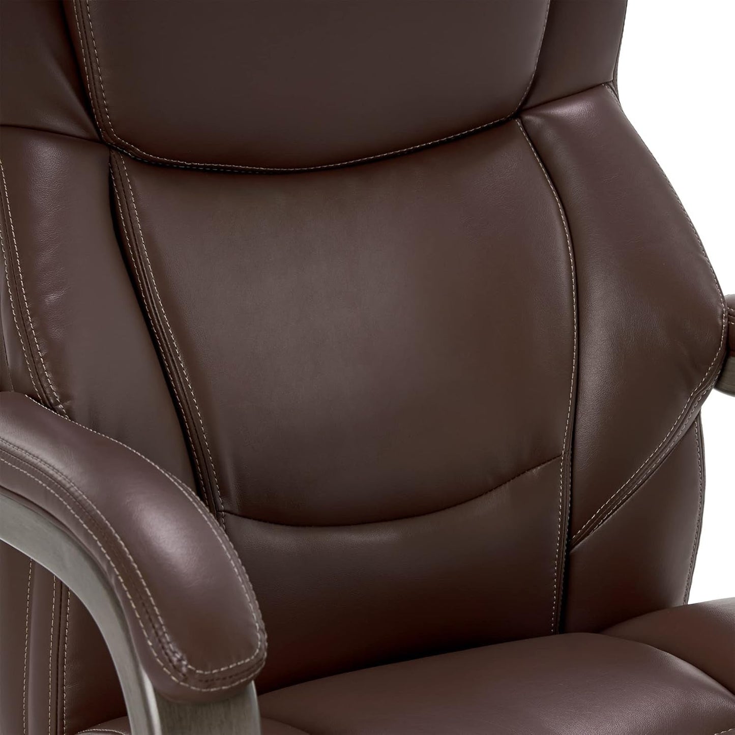 Delano Big Tall Executive Office Chair Brown Bonded Leather