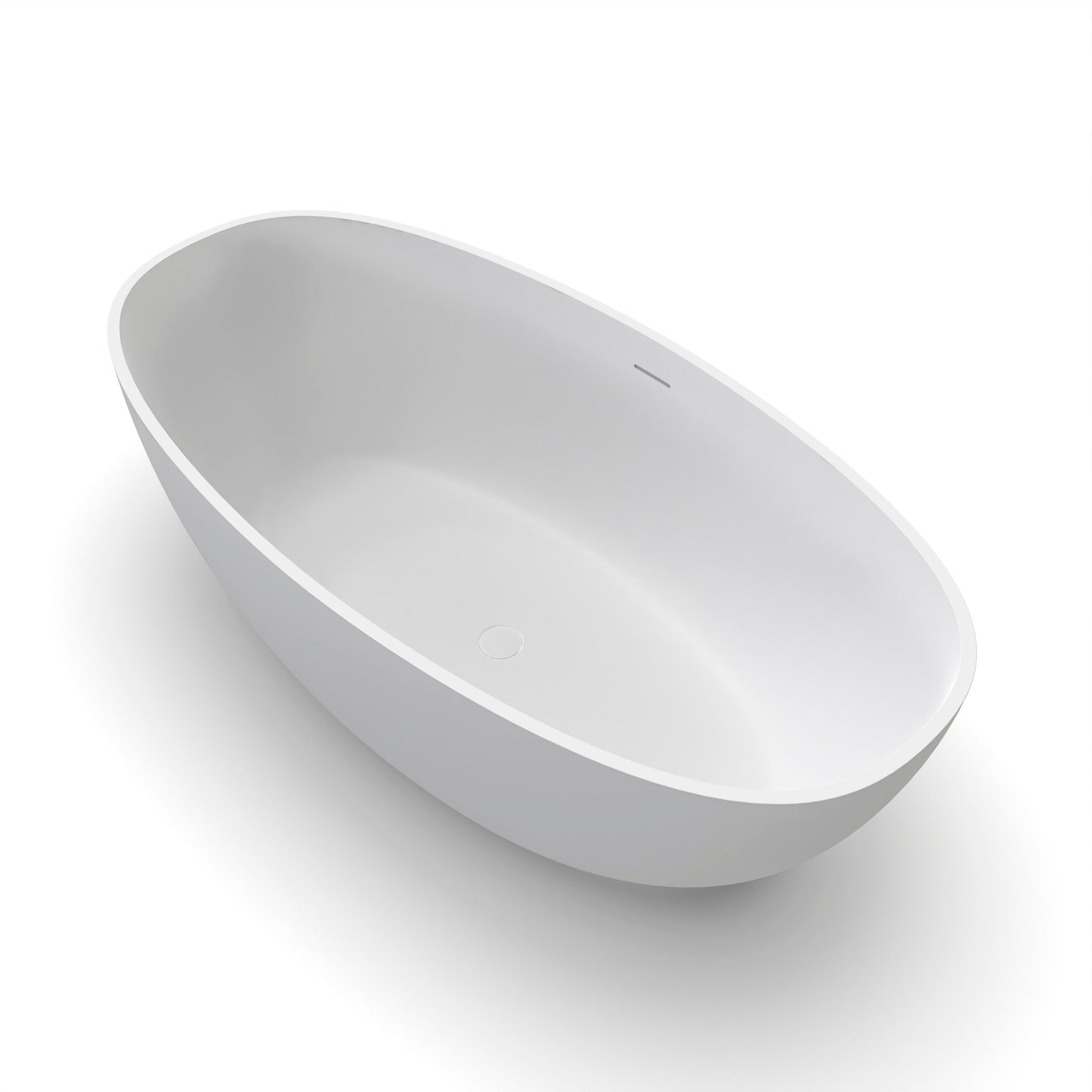 61 Inch Solid Surface Freestanding Bathroom Bathtub