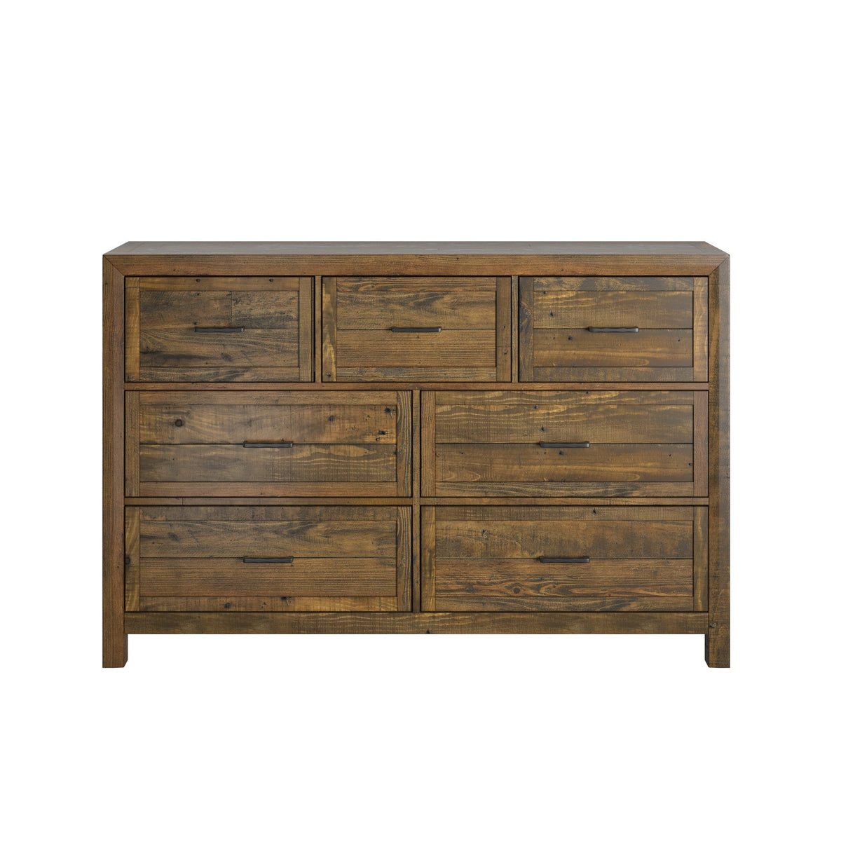 Brown 7-Drawer Dresser