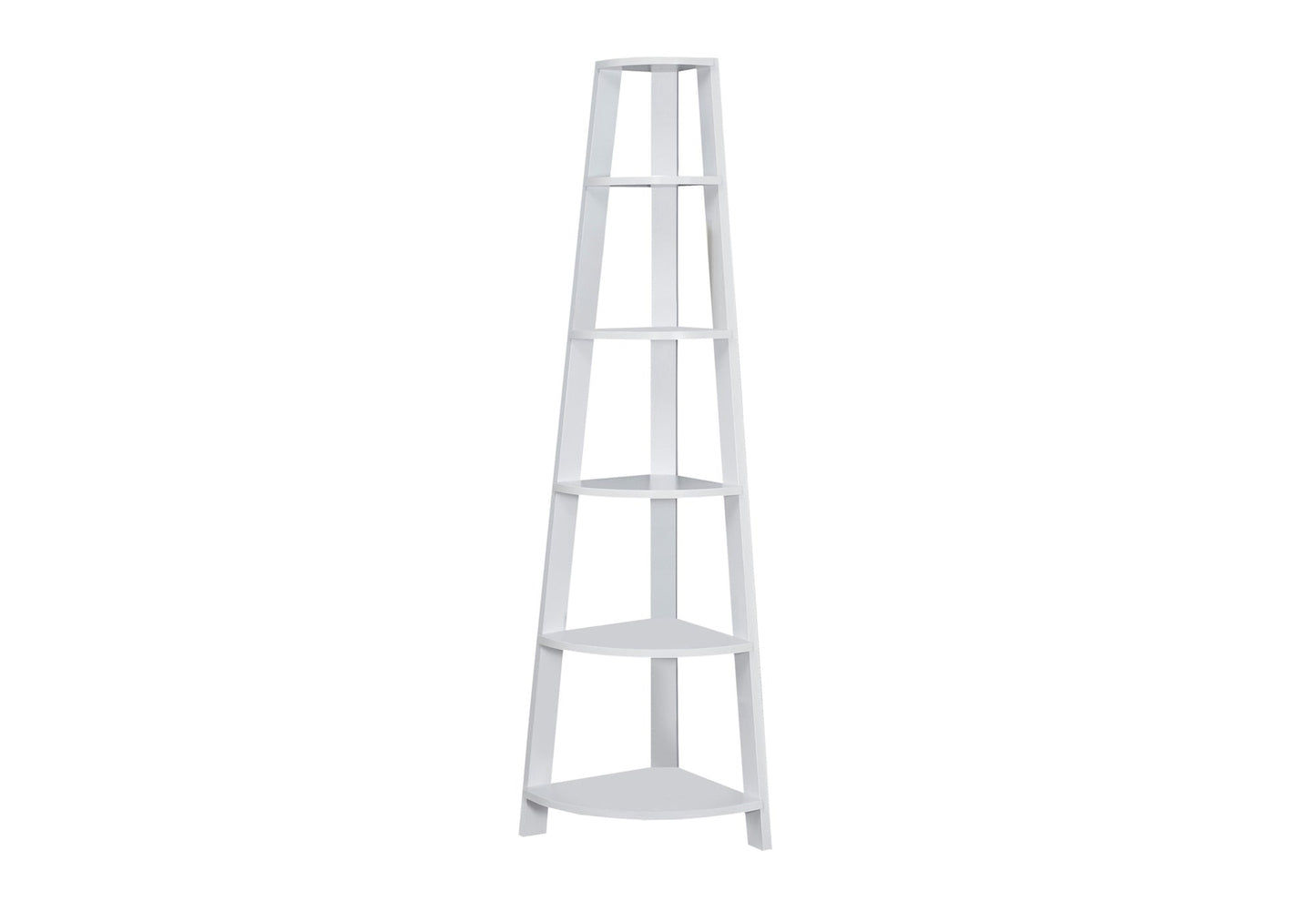 Corner 5 Tier Bookshelf - 72" Tall