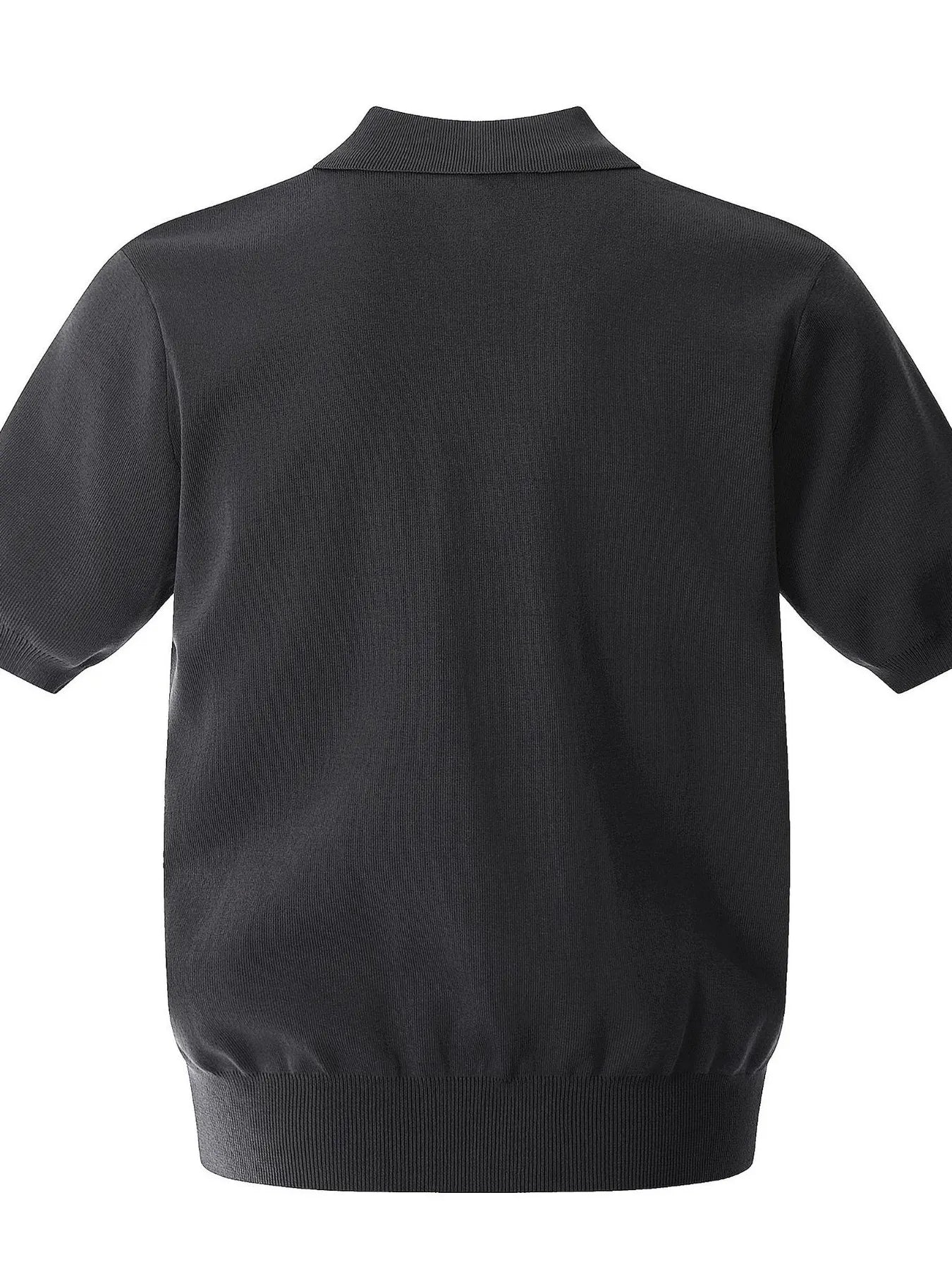 Button Detail Short Sleeve Knit Polo