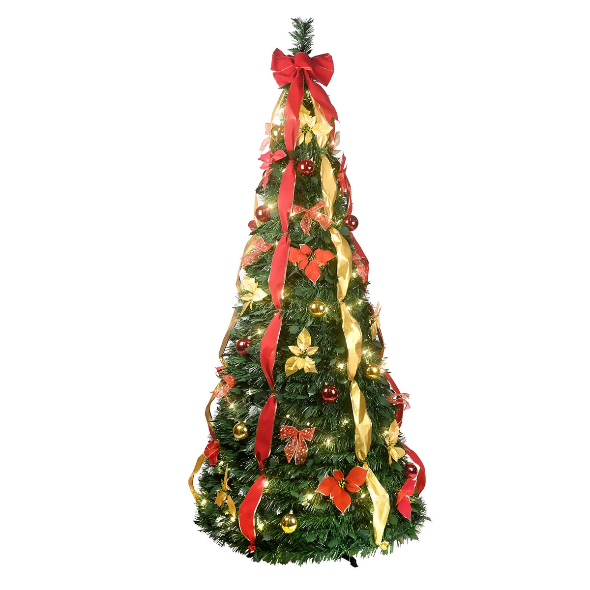 7.5Ft Prelit Pop Up Christmas Tree Decoration