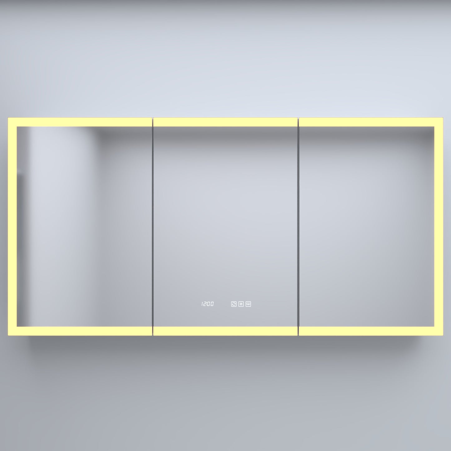 60 Inch W x 30 Inch H Rectangular LED Bathroom Mirror