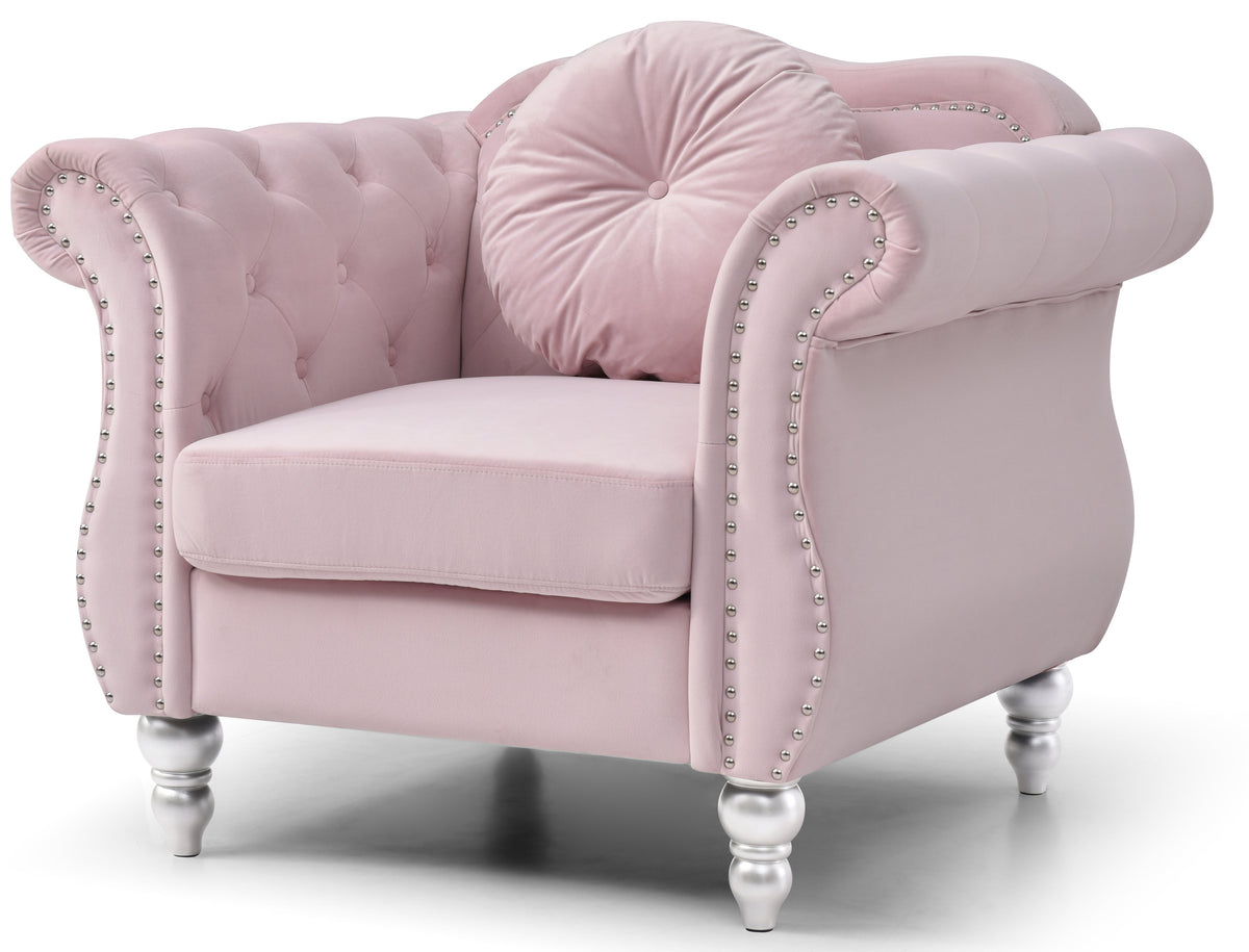 Chic Transitional Accent Chair