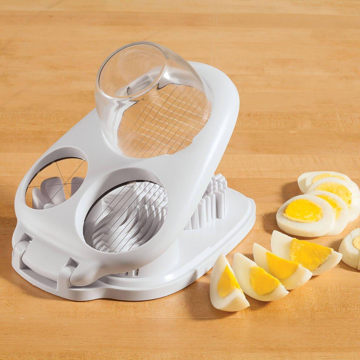 Egg Slicer for Hard Boiled Eggs   3 Slice Modes Handy Heavy Duty