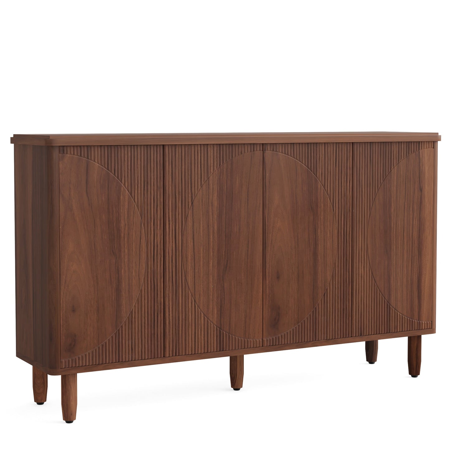 59.74" Modern Rustic Buffet Sideboard Cabinet