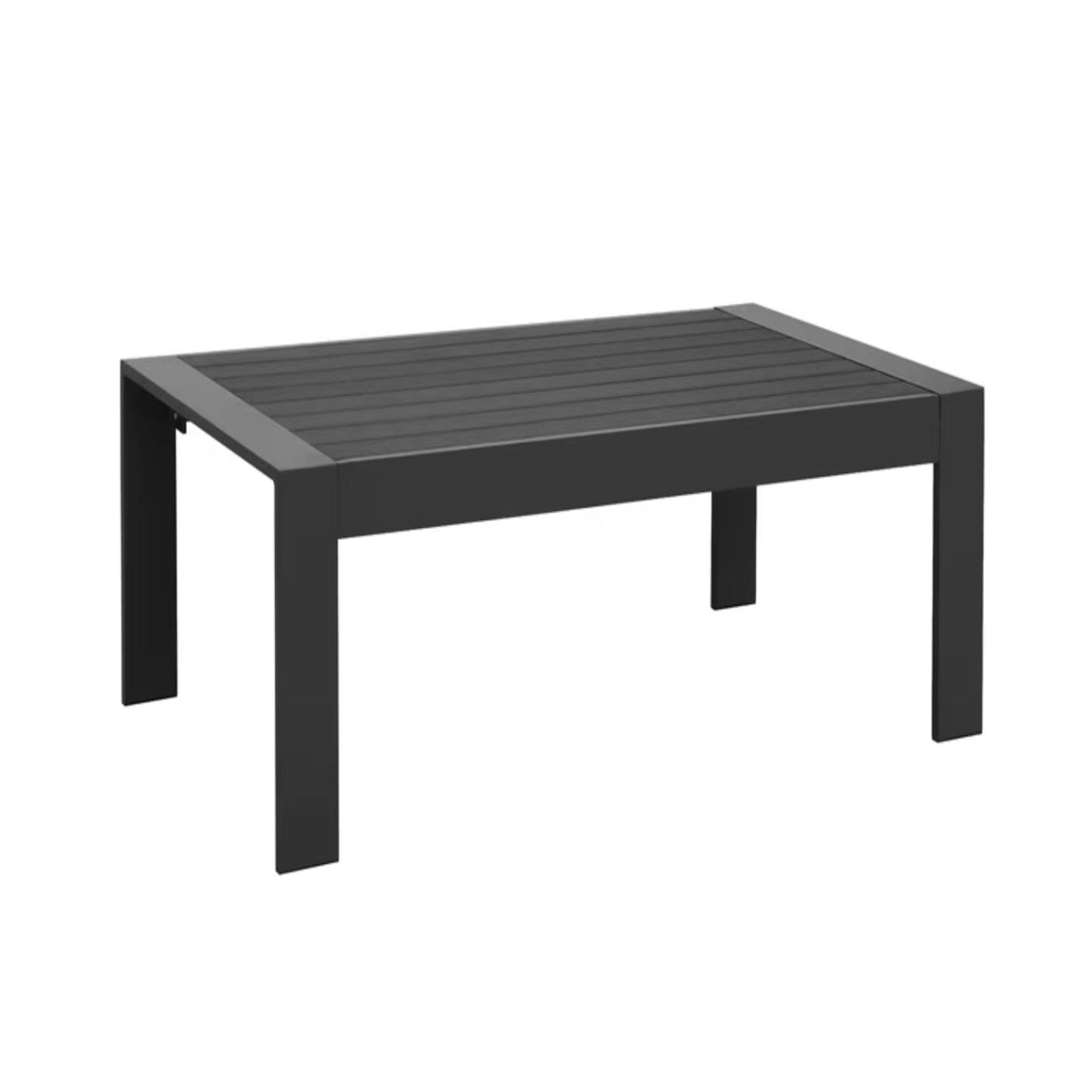Modern 43" All-Weather Aluminum Patio Coffee Table