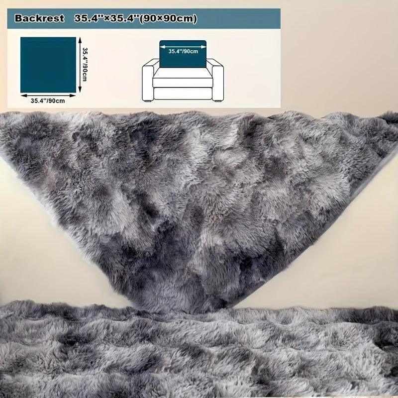 Luxurious Gradient Velvet Sofa Cover