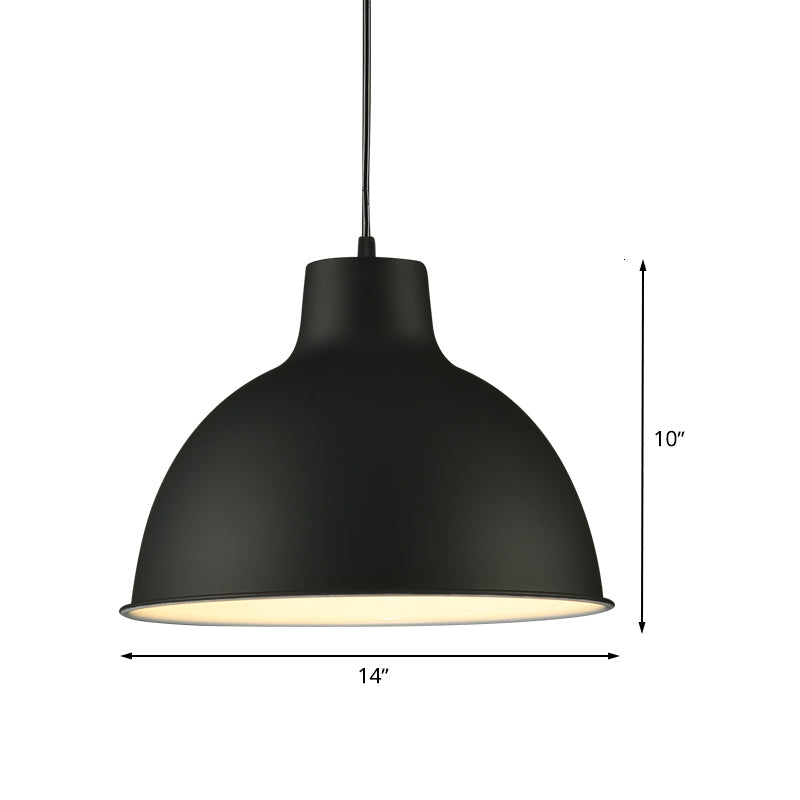 Josie Industrial Dome Pendant: Modern Loft Style with Adjustable Cord