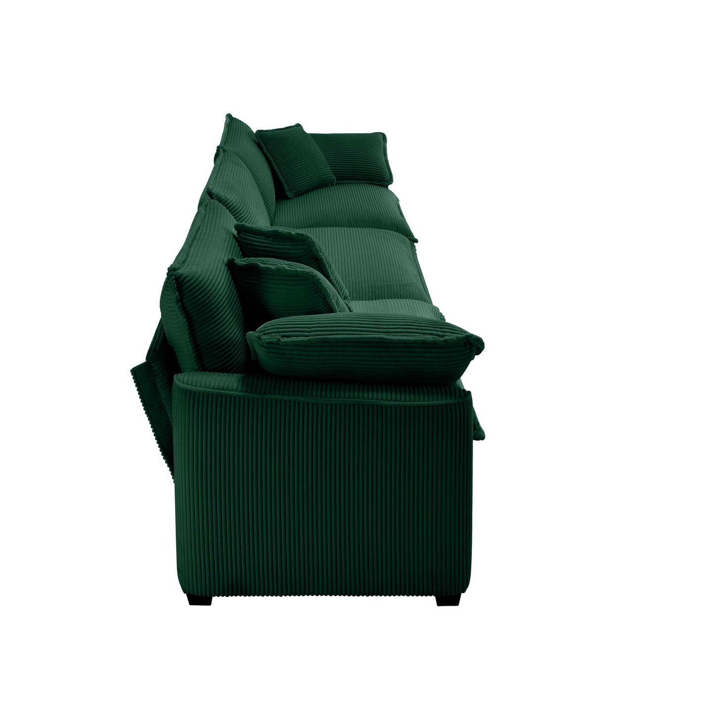 Modern Fabric Living Room Sofa Two Piece Set