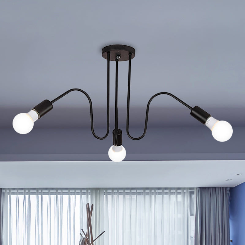 Alyssa  Meets Versatility: Loft Style Semi-Flush Mount Light