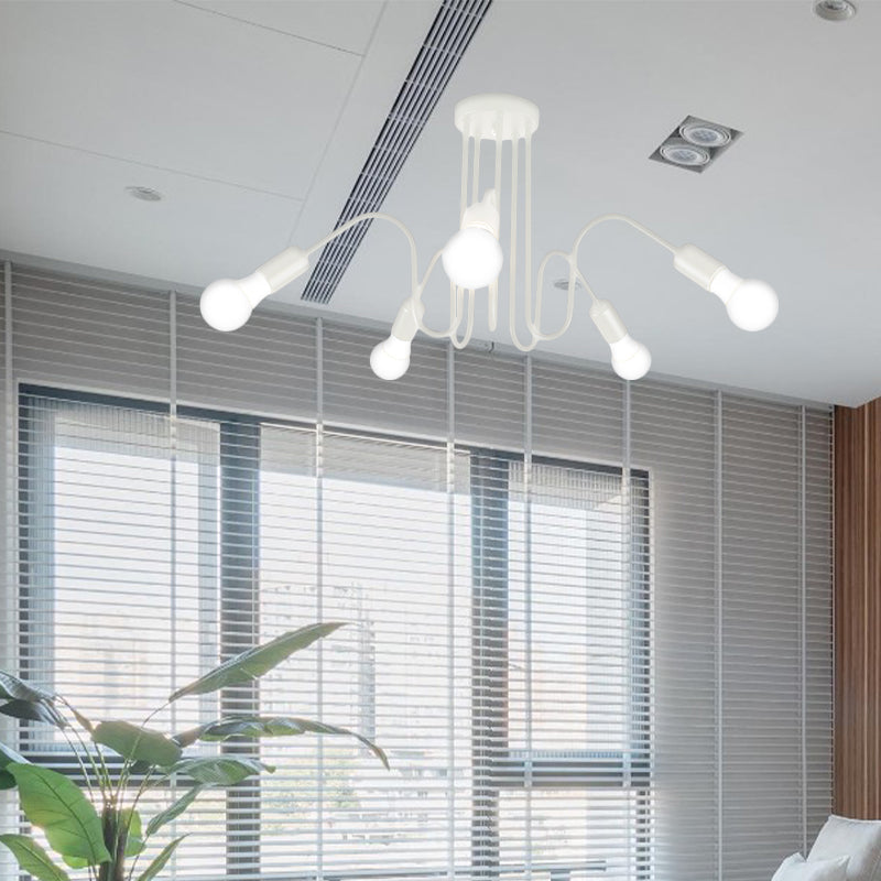 Alyssa  Meets Versatility: Loft Style Semi-Flush Mount Light