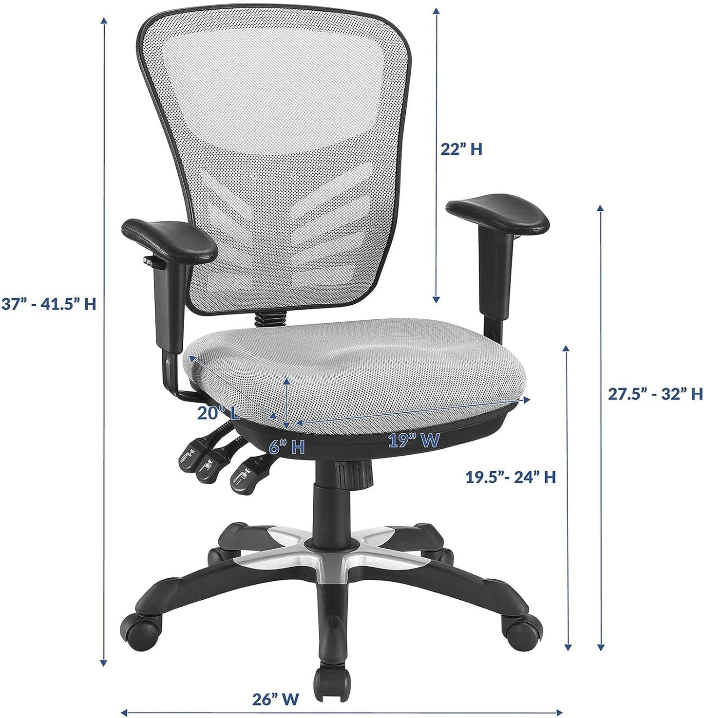 Ergonomic Gray Mesh Office Chair For All Day Comfort