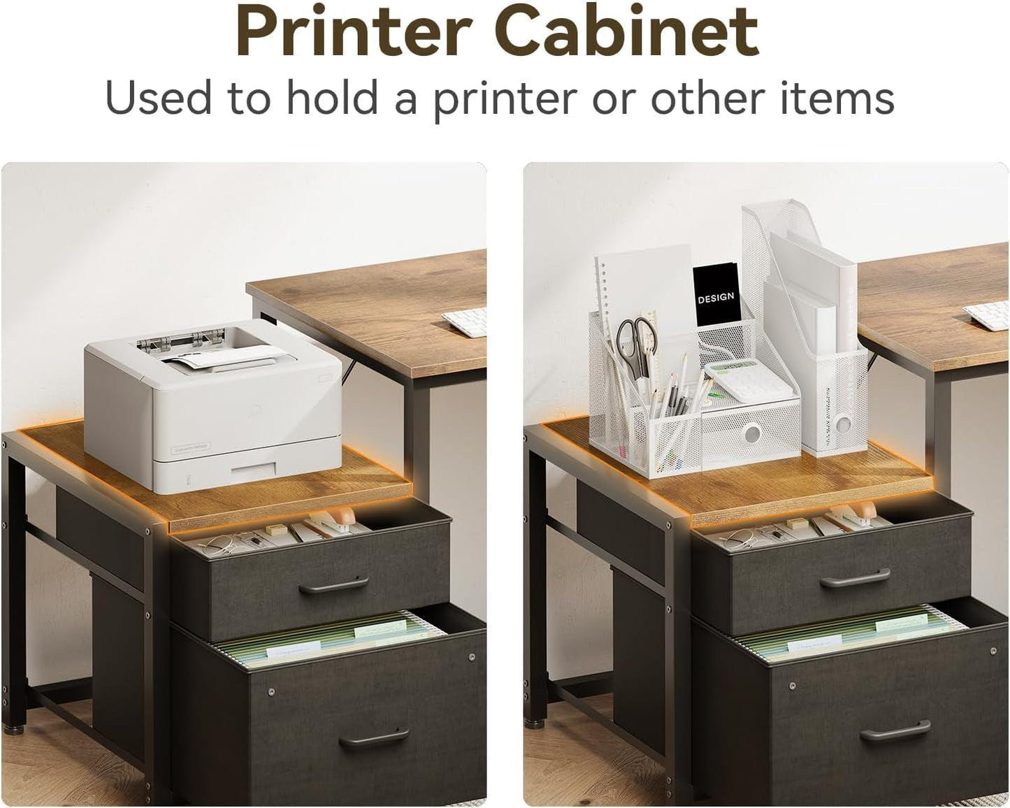 L Shaped Desk With Drawers Industrial Grade Cabinet