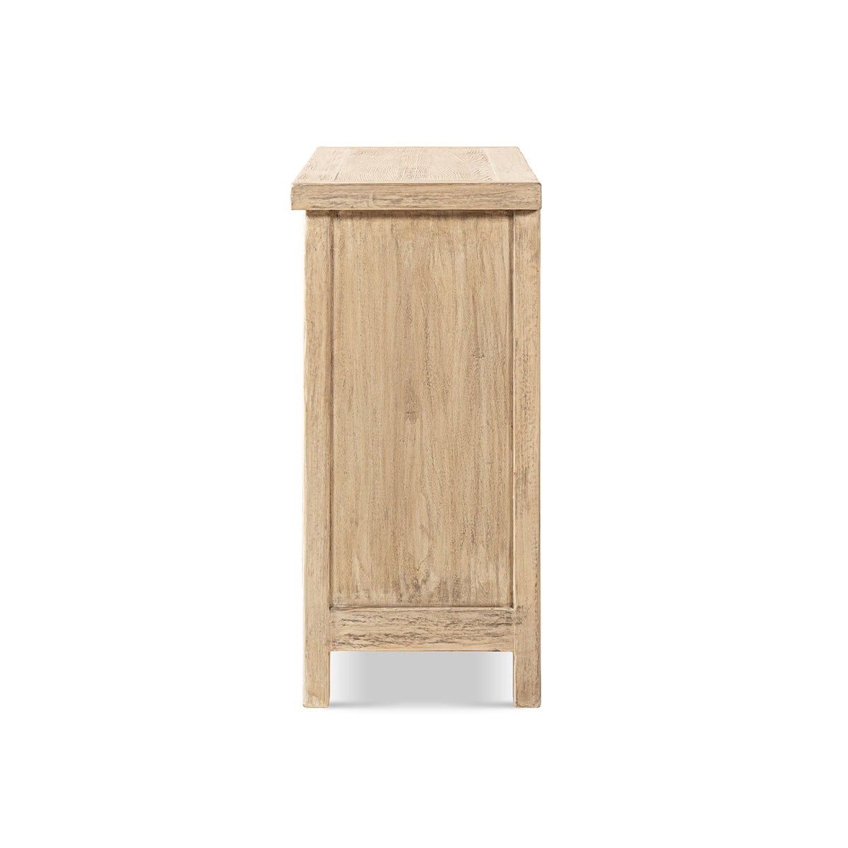 Arden 51" Solid Reclaimed Pine Lattice 2-Door Accent Storage Cabinet