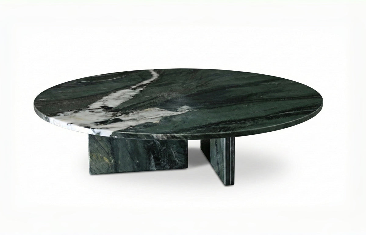 Green Marble & Metal Table