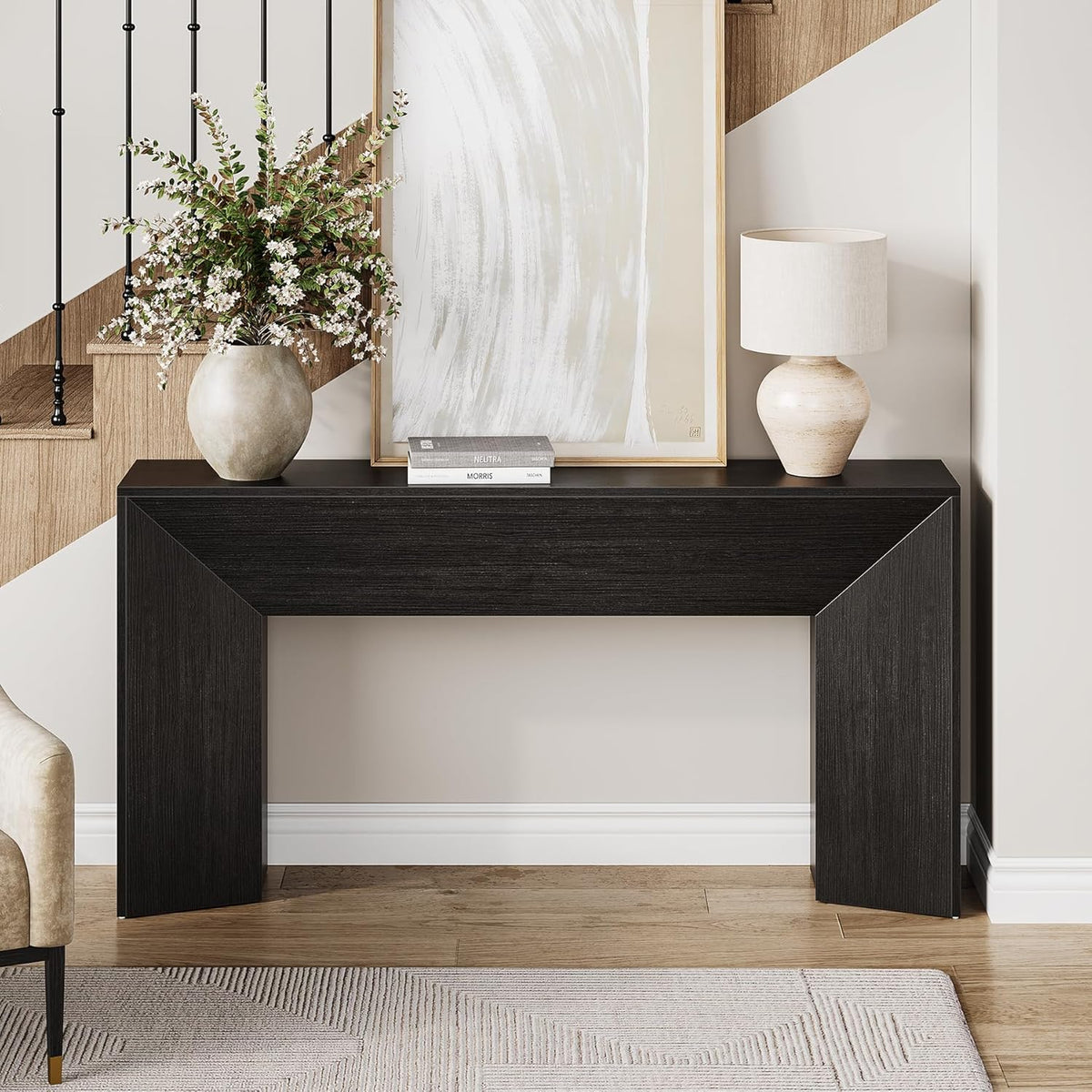 63" Extra Long Console Table - Modern Farmhouse Sofa Table