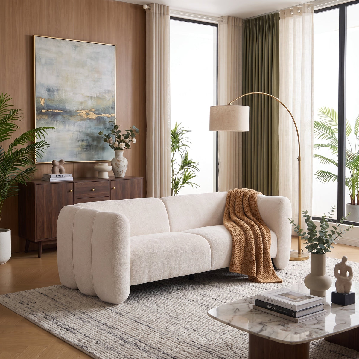 Tonson 83" 3-Seater Boucle Sofa