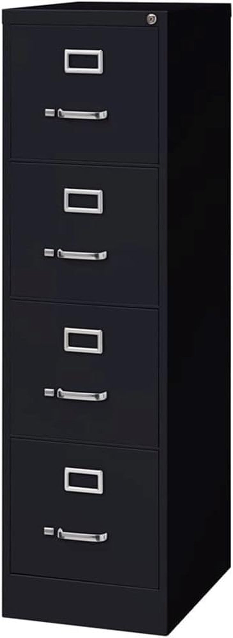 4 Drawer Vertical File Cabinet With Lock 22 Deep Black