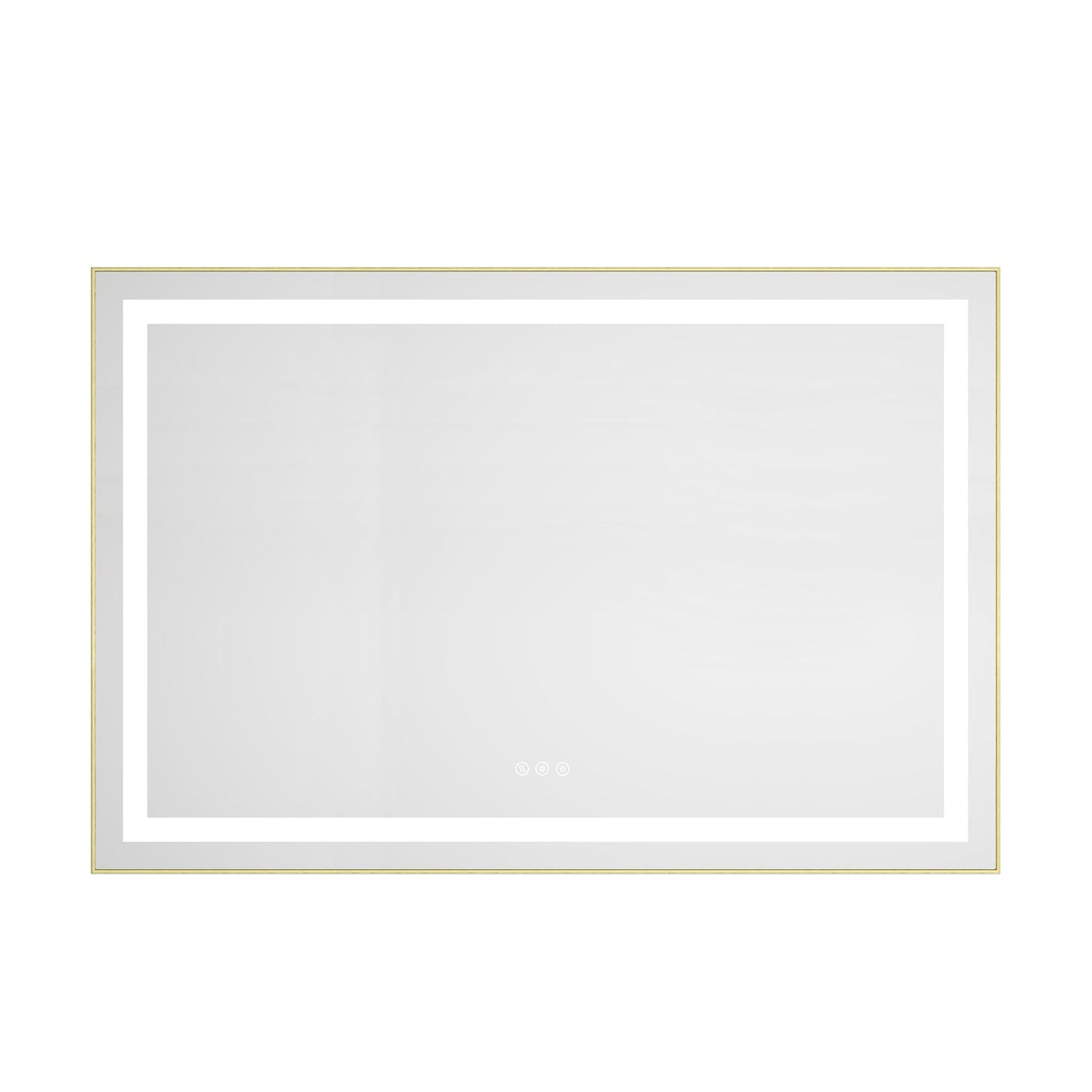 48" x 32" LED Bathroom Mirror with Front and Backlight