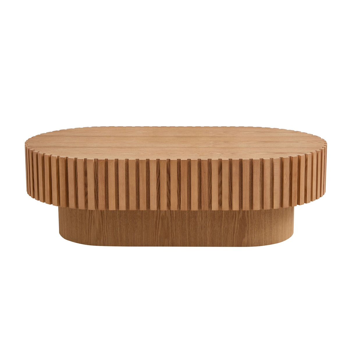 43.70 Inch Modern Handcraft Drum Coffee Table