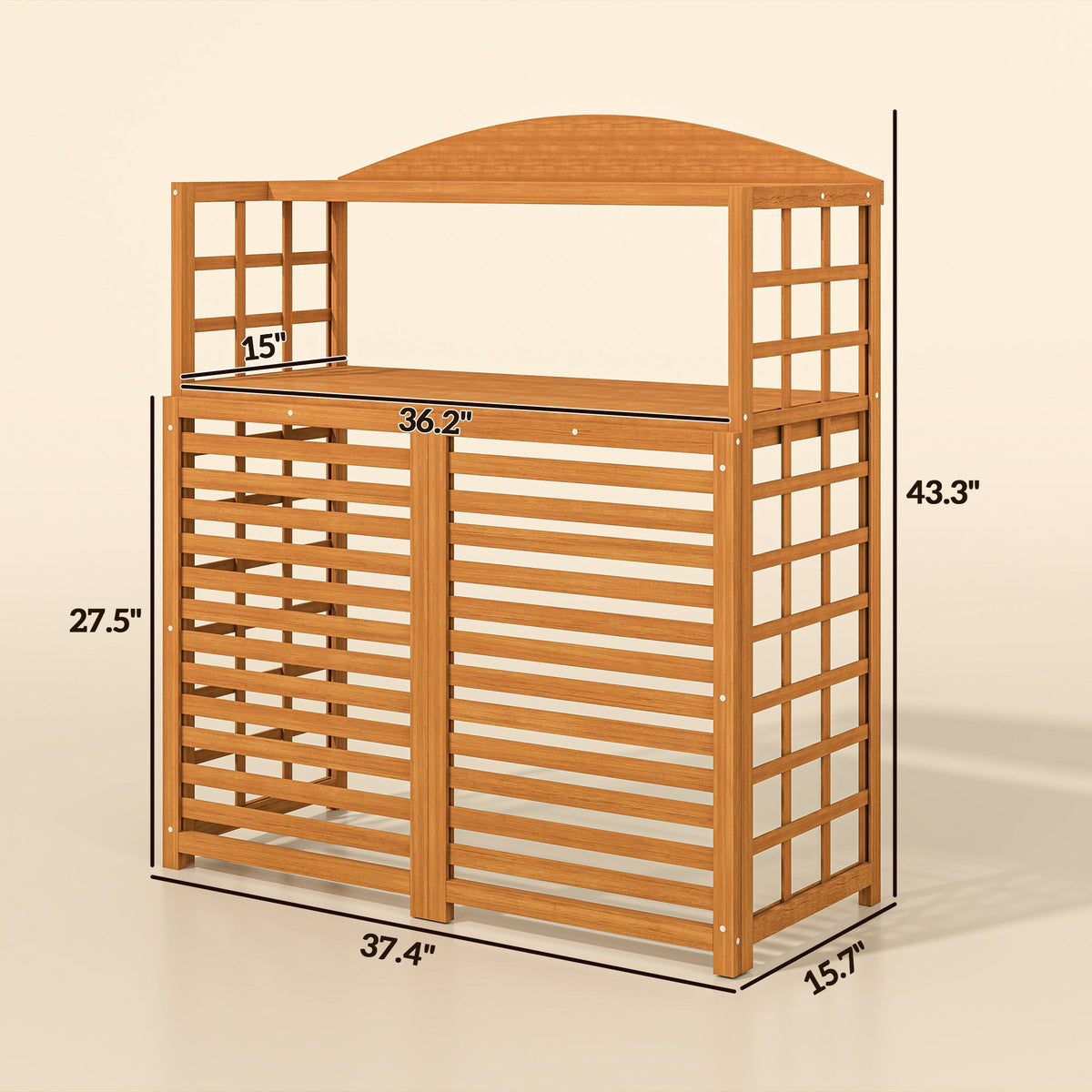 Outsunny Wood Air Conditioner Fence