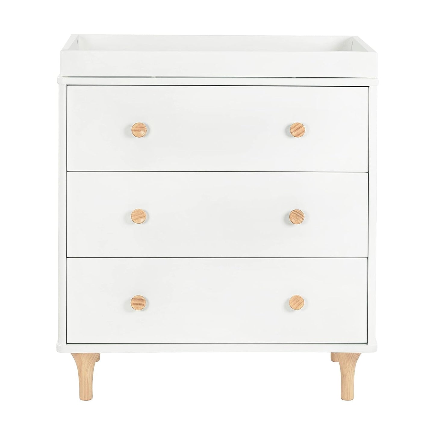 Lolly 3 Drawer Changer Dresser Removable Changing Tray White