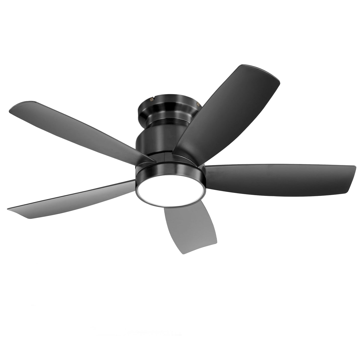 42 Inch Flush Mount Ceiling Fan with LED Light 22W and Remote Control
