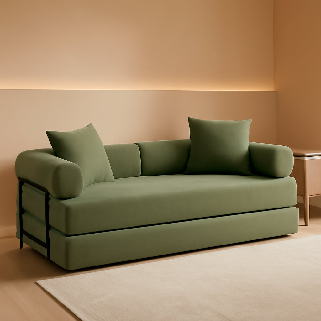 78.5 Inch Convertible Folding Sofa Bed with Versatility