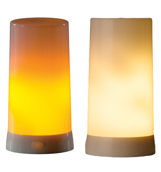 Rechargeable LED FIA Flame Flickering Candle Insert (Timer & Remote)