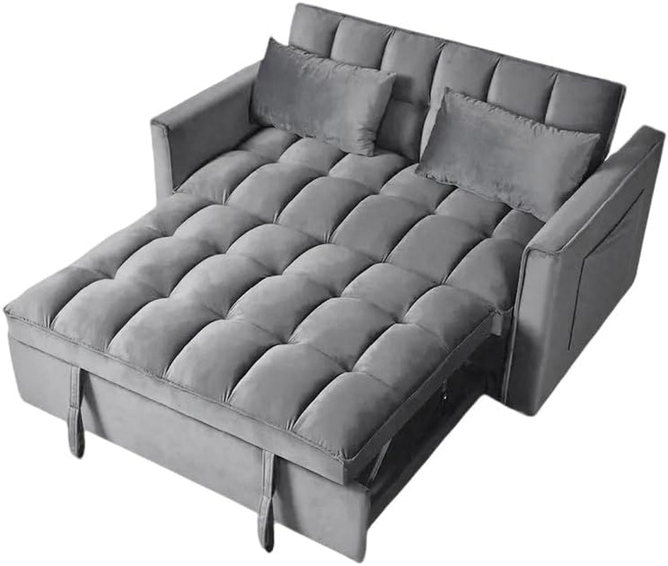 54 Inches Convertible Sofa Bed With Adjustable Backrest