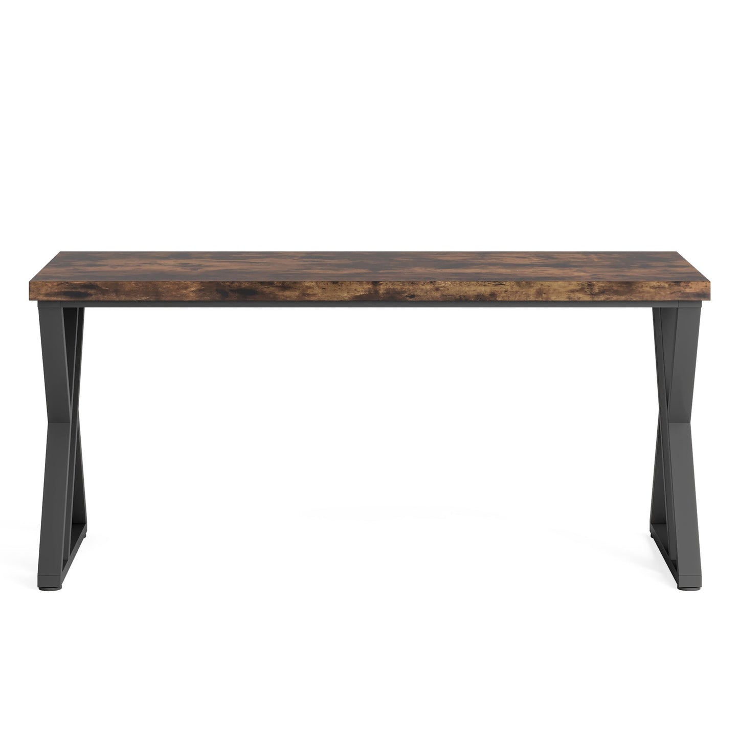 55 Inches Modern Writing Desk with Z-Shaped Metal Legs