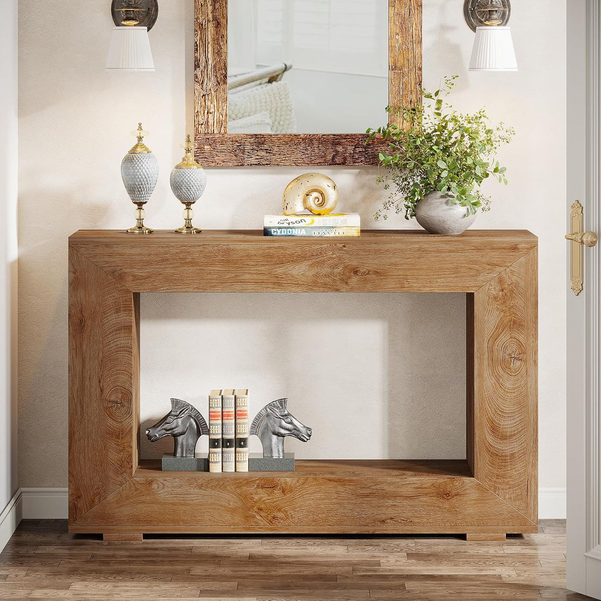 47 Inches Farmhouse Console Table with Storage