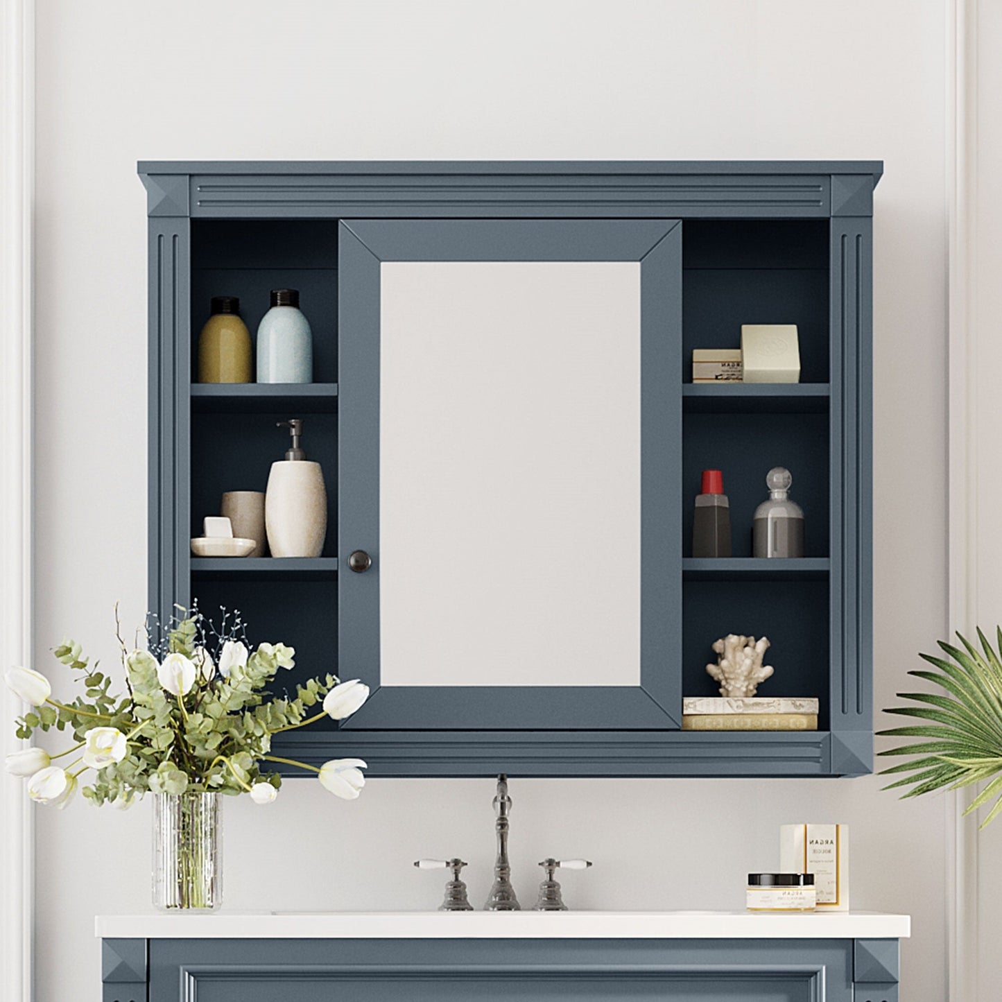 35'' x 28'' Wall Mounted Bathroom Storage Cabinet