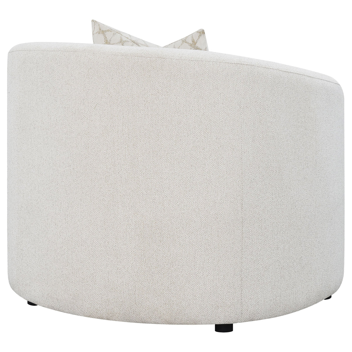 Rory Latte Sloped Arms Chair with Pillow