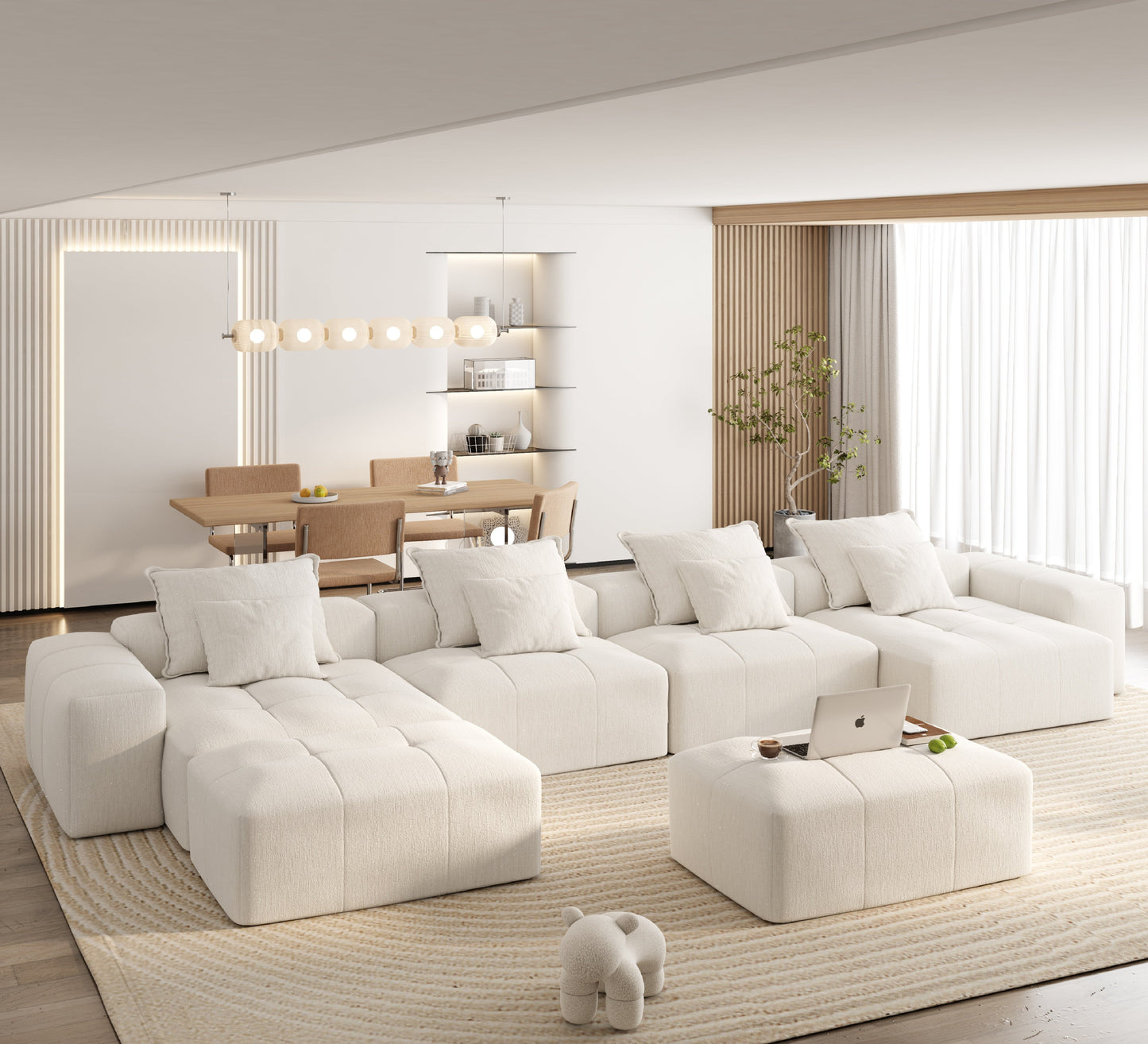 Modern Oversized Modular Sectional Sofa