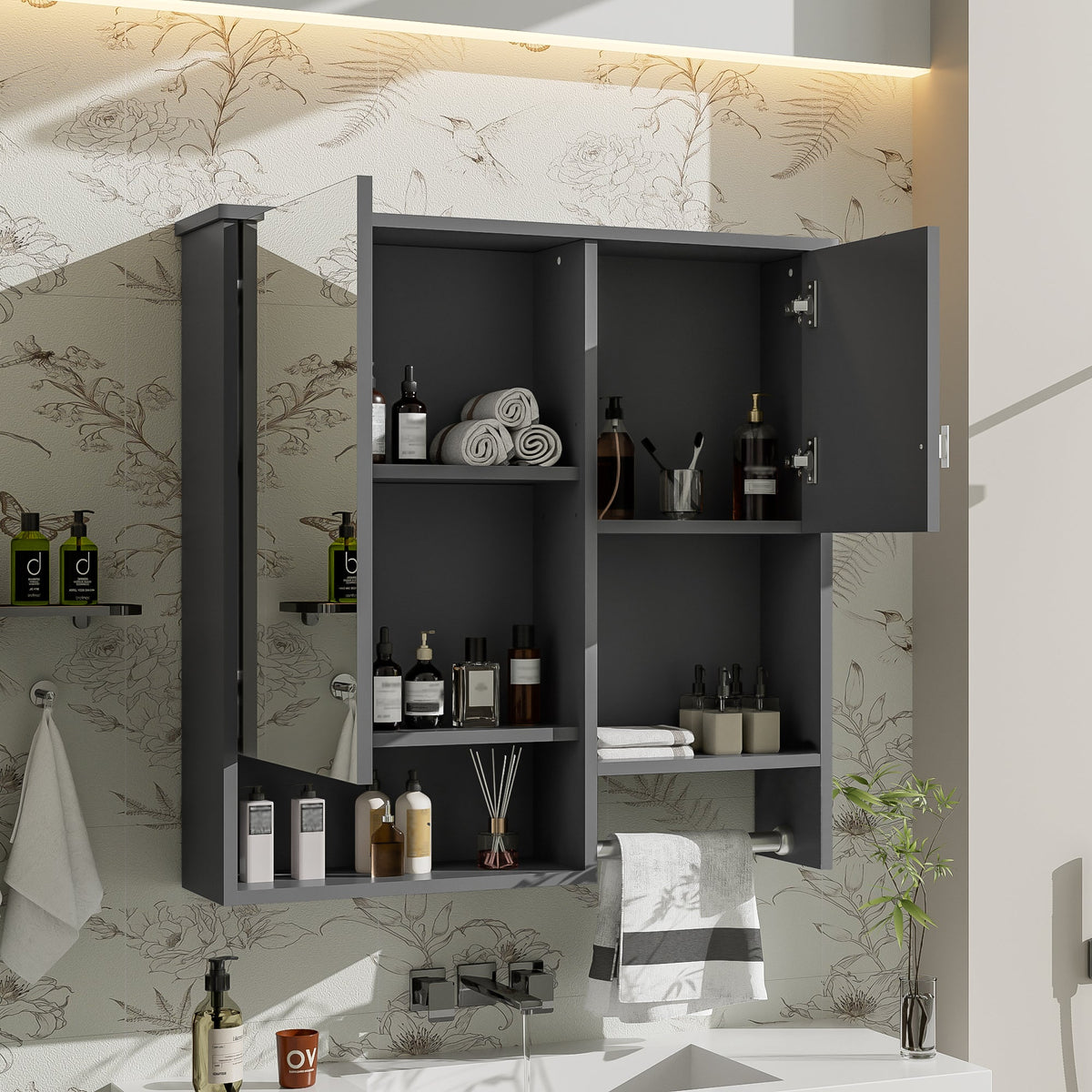 29'' x 28'' Modern Wall Mounted Bathroom Medicine Cabinet
