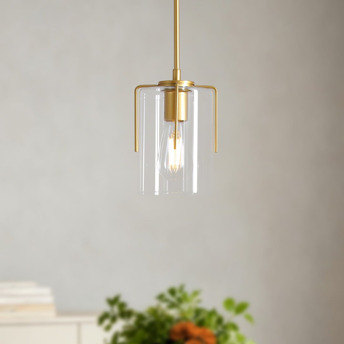 Farmhouse Gold Pendant Light