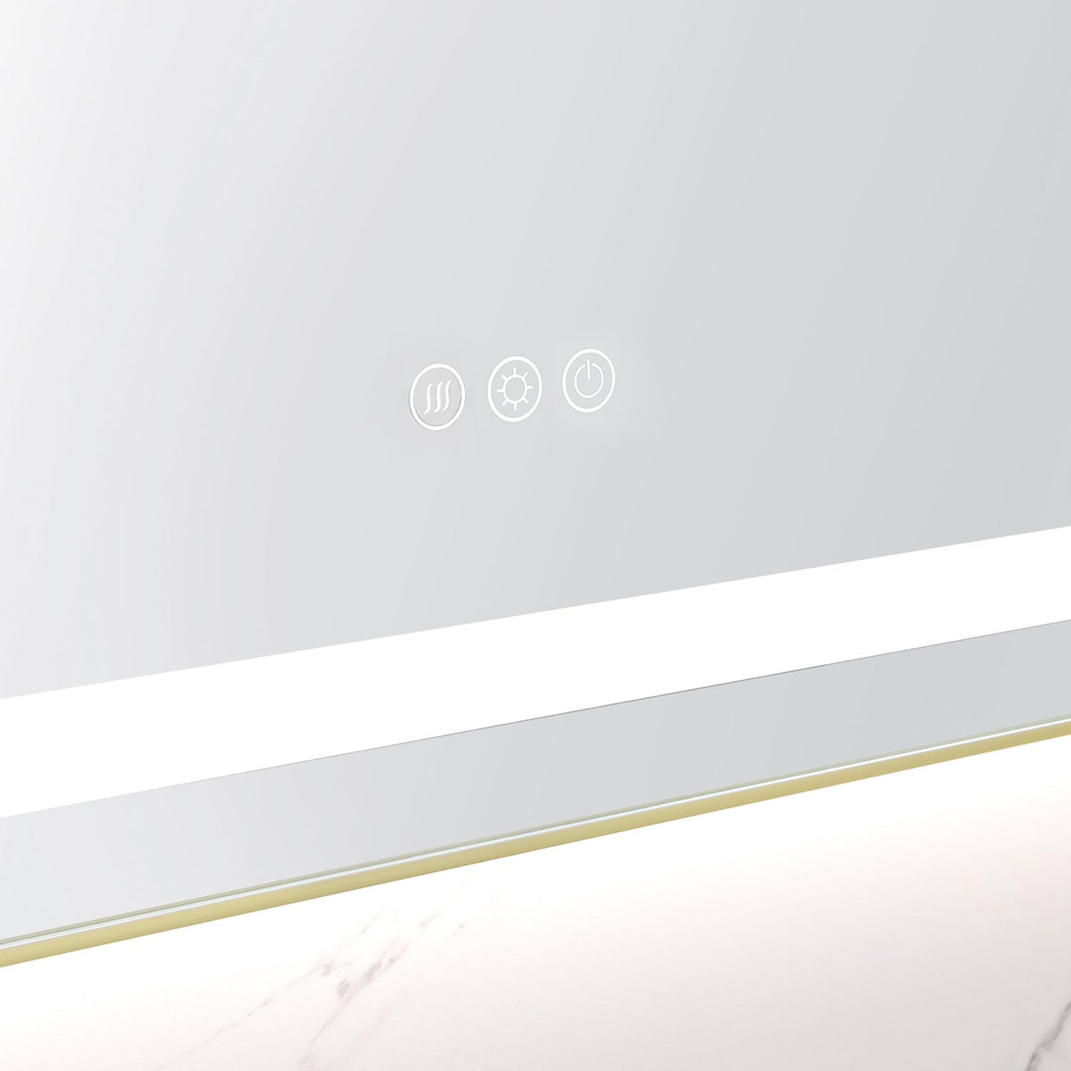 40 x 24 Inch LED Bathroom Mirror with Front and Backlight